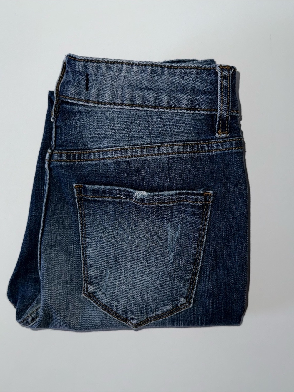 Eunina Women's Size 1 Bella Skinny Ankle Distressed Jeans High Rise